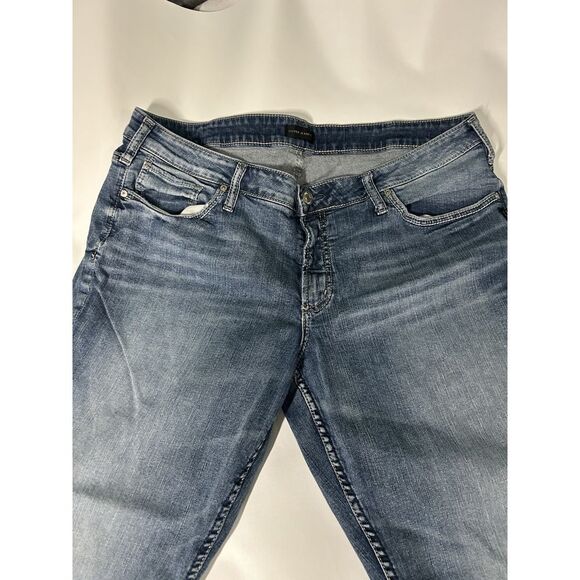 womens silver jeans Size 18/L29 Blue Jeans - Picture 9 of 14
